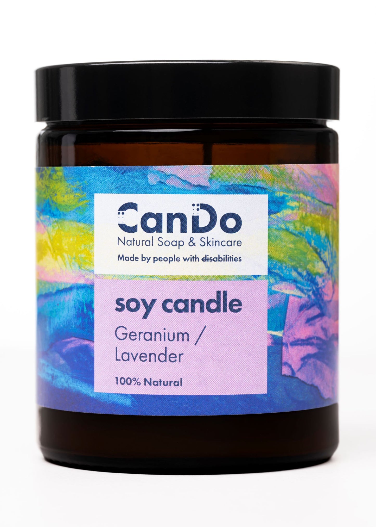 Lavender & Geranium Soy Candle