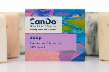 Lavender & Geranium soap bar